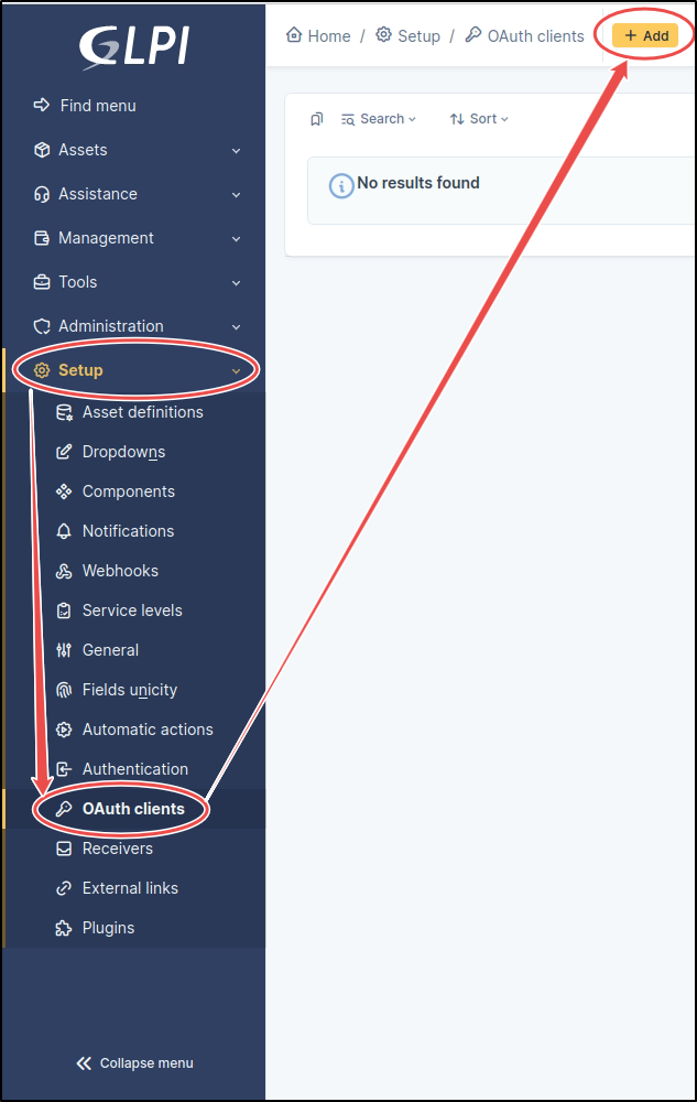 Add a new client OAuth